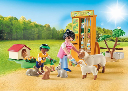 Playmobil Regalo Zoológico +18 Animales 4 Figuras 63pc 71191 Zoológico Animales
