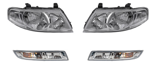 2 Faros Y 2 Cuartos Depo Scala P/ Renault 2010 - 2012