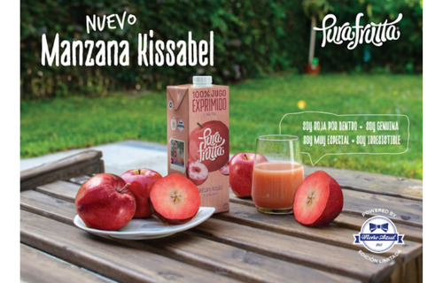 Jugo De Manzana Kissabel Exprimido Pura Frutta Sin Tacc 1 L