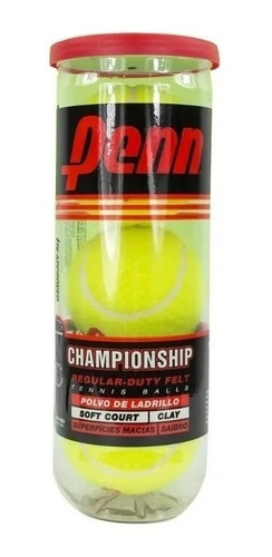 Imagen 1 de 5 de Tubo Penn Sello Tapa Rojo Tenis Para Polvo De Ladrillo