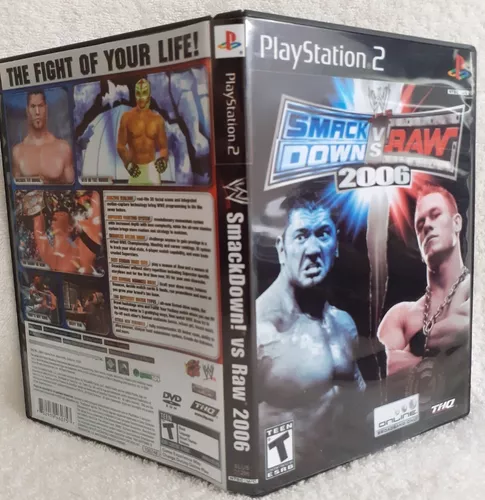 JOGO PS2 SMACKDOWN VS RAW 2006 - USADO