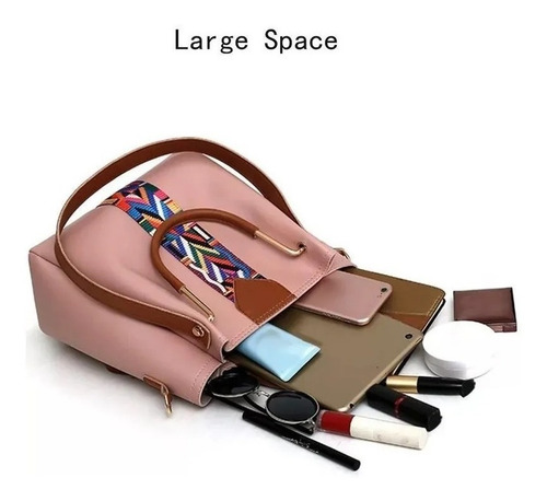 Imagen 4 de 6 de Cartera Bolso Set X 4 Piezas Premium Importado Mujer Moda