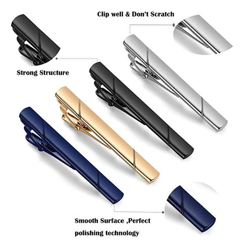 Pisacorbatas De Corbata, 4pcs Clip De Corbata Para Hombres