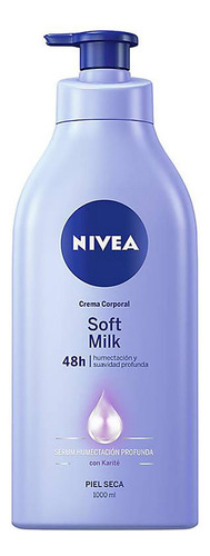 Nivea Crema Corporal Soft Milk, 1000 Ml