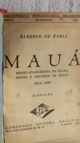 Visconde De Mauá - Alberto De Faria (Usado)