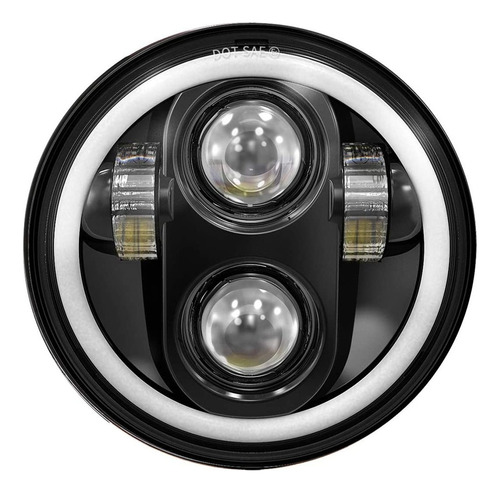 Par De Faros Led Harley 5 3/4 Led 5.75'' Drl Ojos De Angel