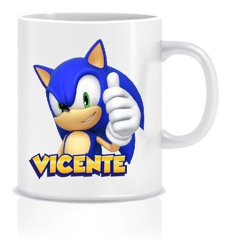 Tazón Personalizado Sonic Niños Taza Sublimada