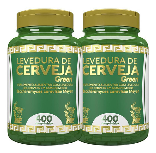 Levedura De Cerveja Green+ Hf Suplements 2x 400 Comp