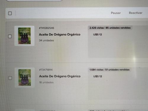 Imagen 2 de 3 de Aceite De Orégano 30 Ml 80% De Carvacrol