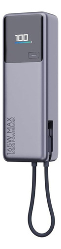 Xiaomi 165w Power Bank 10000mah Super Fast Charger Con Cable Color Negro