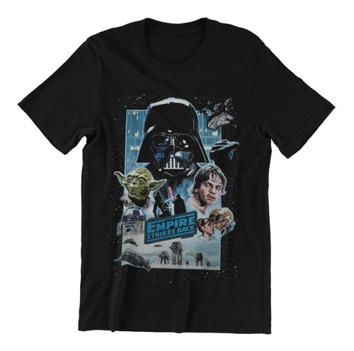 Polera Unisex Star Wars Yoda Poster Estampado Algodon