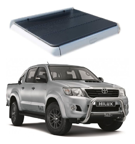 Tapa Cubre Batea Hard 3 Fold Toyota Hilux 2005 - 2015 