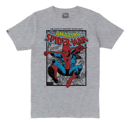 Camiseta Hombre Td19 The Amazing Spiderman Comic Clásico Irk
