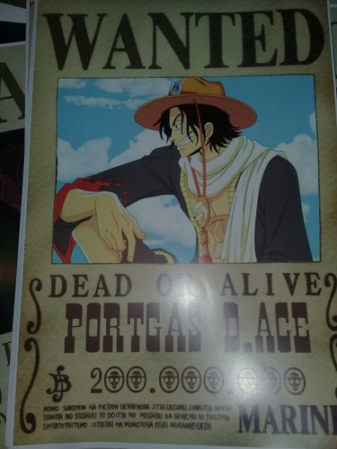 Pósters De Ace De One Piece 