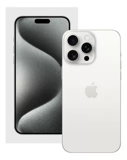 Apple iPhone 15 Pro 128 Gb Titanio Blanco Esim Con Caja Original Con Batería 100%