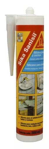 Sanisil silicona antihongos para baños y cocinas 300 ml - Sika