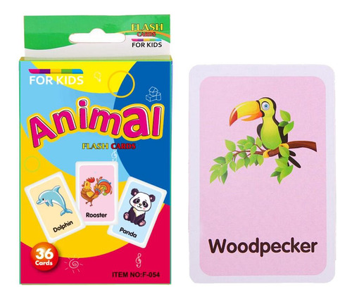 Niños Pequeños Jugando Flashcards Tarjeta Educativa De