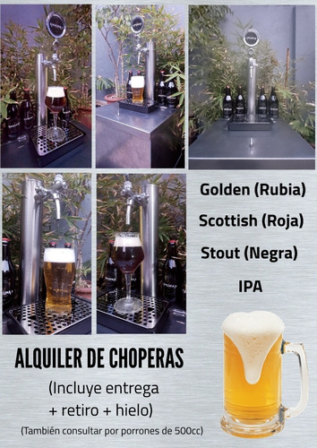 Alquiler De Chopera Cerveza Artesanal