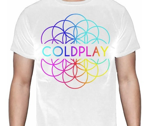 Coldplay  - Colors - Blanca - Pop / Rock - Polera- Cyco 