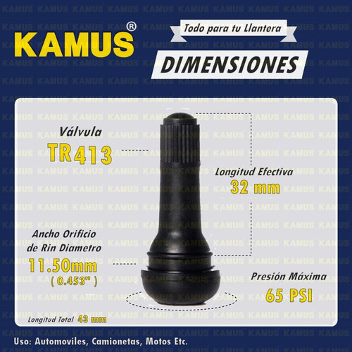Imagen 3 de 7 de 200 Piezas Valvula Sellomatica Pivote Rin Tr413