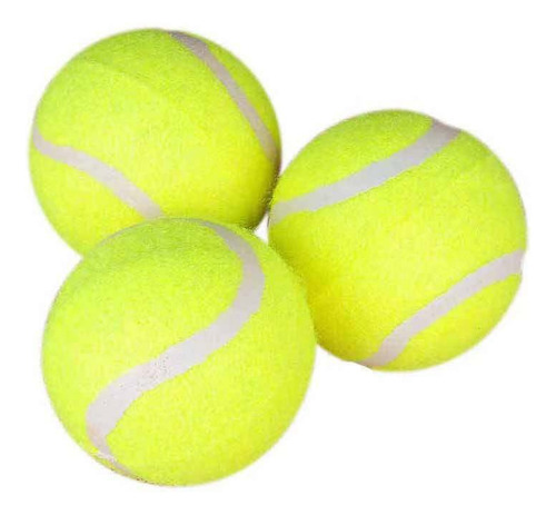Pelotas De Tenis Genéricas - Paquete De 3, Modelo 039924 Amarillo