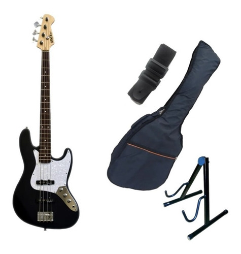 Bajo Eléctrico Newen Jb Jazz Band Bass 4c + Funda Correa Pie