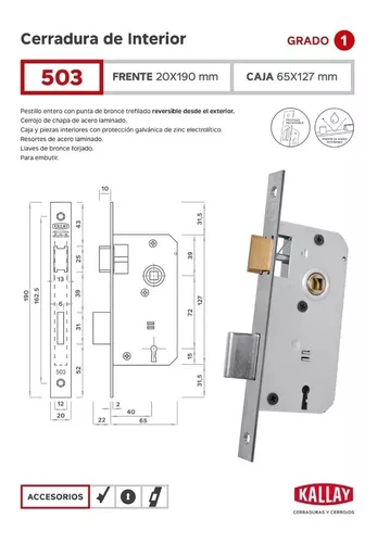 Cerraduras para Puerta Interior