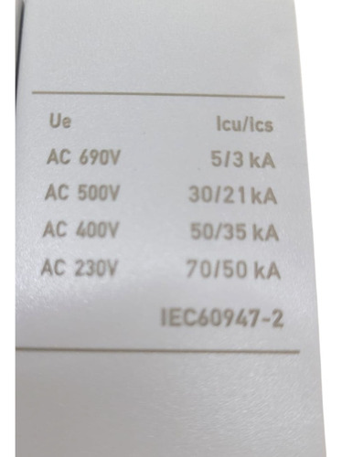 Disjuntor Caixa Moldada 3p 100a,125a150a,160a,175a,200a,225a