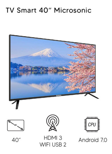 Smart TV Microsonic LEDDGSM40J1 Android TV Full HD 40" 100V/240V