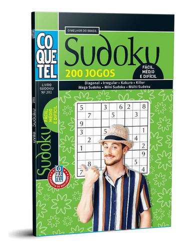 Livro Coquetel Sudoku Nível Fc/md/df Ed 201, De Equipe Coquetel. Editora Coquetel - Nf, Capa Mole Em Português