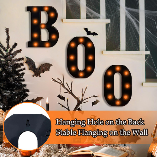 Decoración De Halloween Con Forma De Carpa Led Con Letras Il