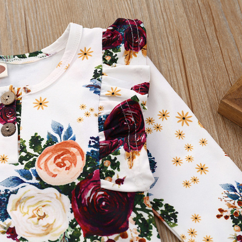 Trajes Tipo Mameluco Con Diadema Y Estampado De Flores Para