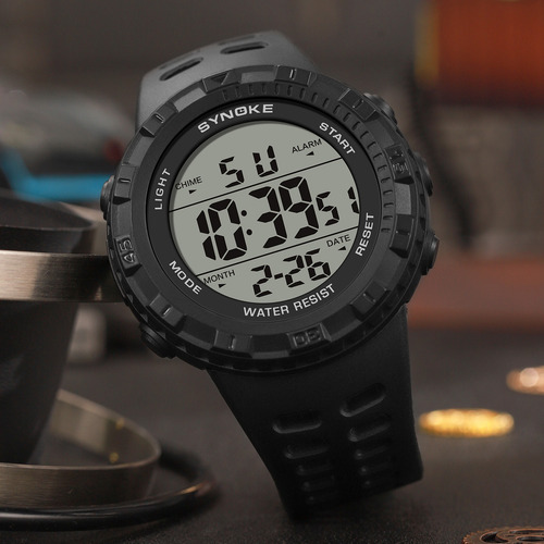 Reloj Deportivo Synoke, Reloj Electrónico Simple Para Hombre