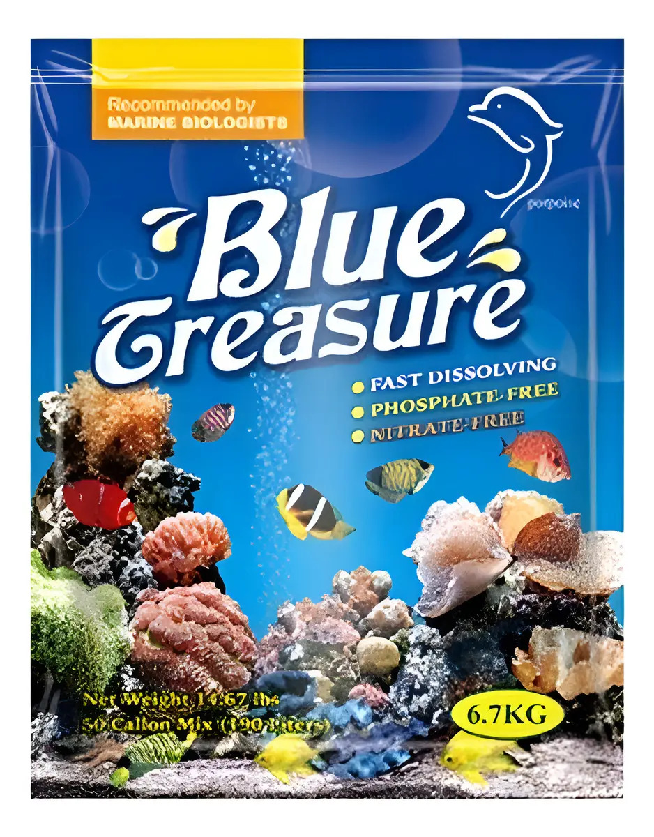 Sal Marinho Blue Treasure Reef Sea Salt 6,7kg 190L Aquário