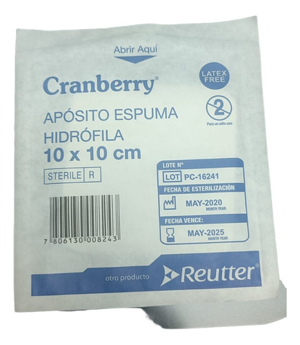 Apósito Espuma Hidrófila 10x10cm Pack 5 Unidades 