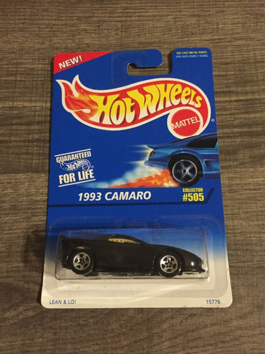 Hot Wheels Car Toy Metal 1993 Camaro Race, Mattel Vitage 