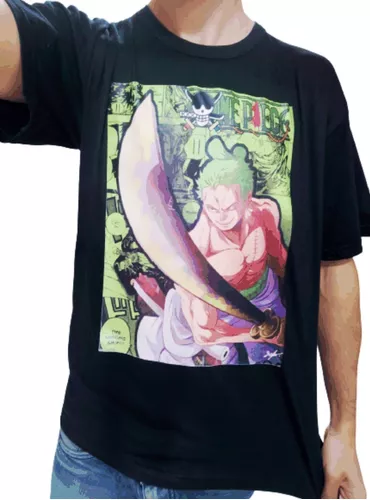 Camiseta Zoro Sola One Piece 100% Algodão Promoção