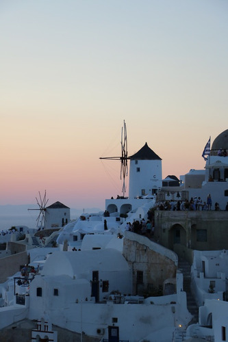 Windmill-oia-santorini-greece Fotografia