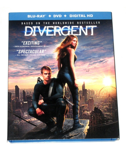 Divergente Blu-ray + Dvd Importado C/slipcover