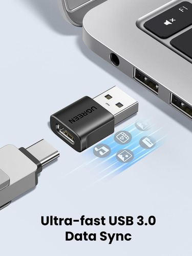 Adaptador Usb A Usb C Ugreen, 10 Gbps, Usb C Hembra A Usb Ma