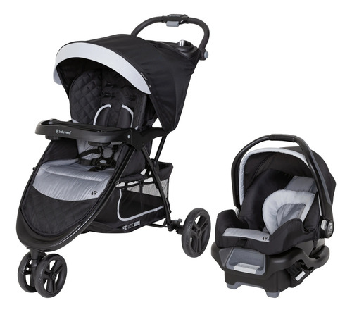 Cochecito Ez Ride Plus Baby Trend Travel System Color Carbon Black Chasis Negro