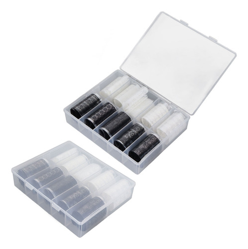 Pegatinas Para Encajes De Uñas, 2 Botellas, 10 Unidades, Lám
