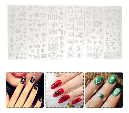 Plantilla De Estampado De Uñas Nail Art Stamper Para Uñas, 6