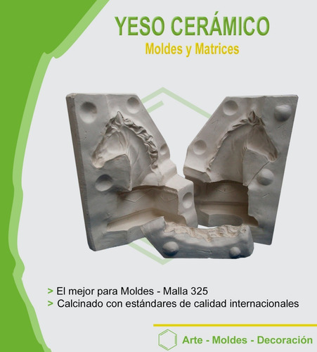 Imagen 2 de 3 de Yeso Cerámico - Extra Fino, Malla 325 Para Moldes.