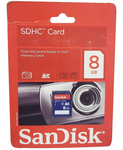 Cartão De Memória Sdhc Disks 8gb Sandisk Classe 4 Original
