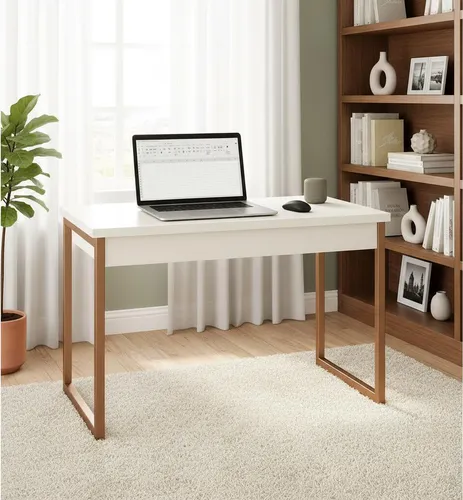 Mesa Home Office Escrivaninha Industrial Quarto Notebook
