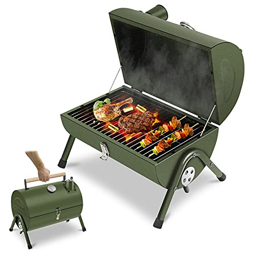 Portable Charcoal Grill, Small Bbq Smoker Grill, Tablet...