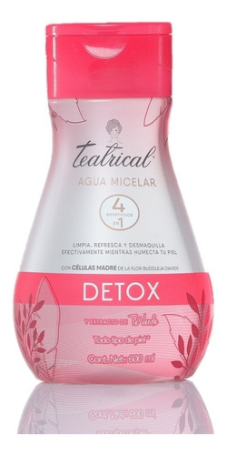 Agua Micelar Teatrical Detox Con Células Madre 600 Ml