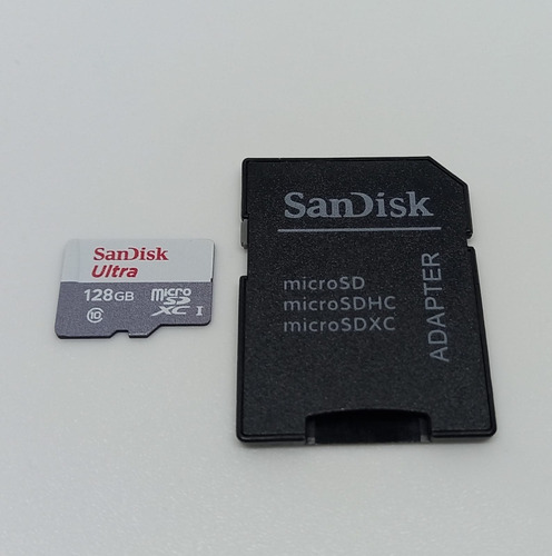 Imagen 1 de 6 de Tarjeta Memoria Sandisk Ultra Con Adaptador 128gb (openbox)