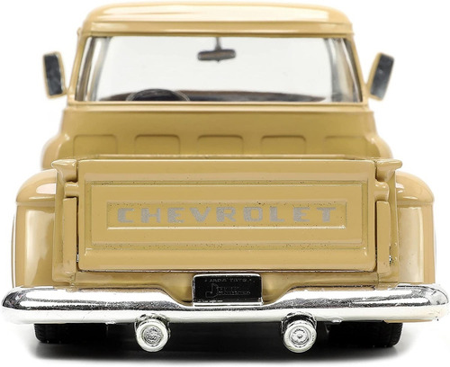 Camioneta 1/24 1955 Chevrolet Setpside Extra Rines Jada Color Beige